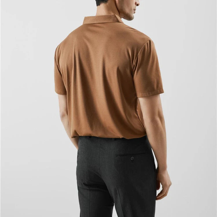 Mitchell™ Arctic Silk Polo - Sandy Brown