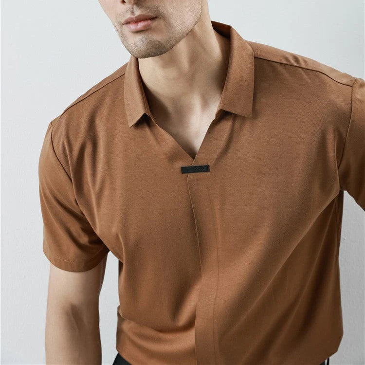 Mitchell™ Arctic Silk Polo - Sandy Brown