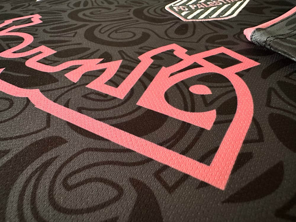 FC Palestina X Farrah Azam Collab Shirt - Black/Pink