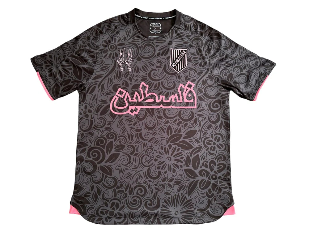 FC Palestina X Farrah Azam Collab Shirt - Black/Pink